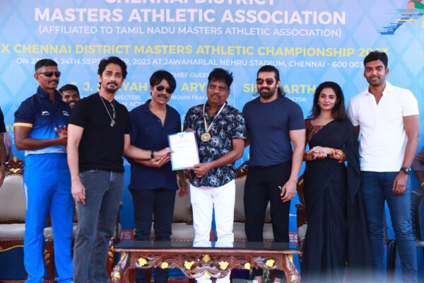“XX Chennai District Masters Athletic Championship 2023” தடகள போட்டி